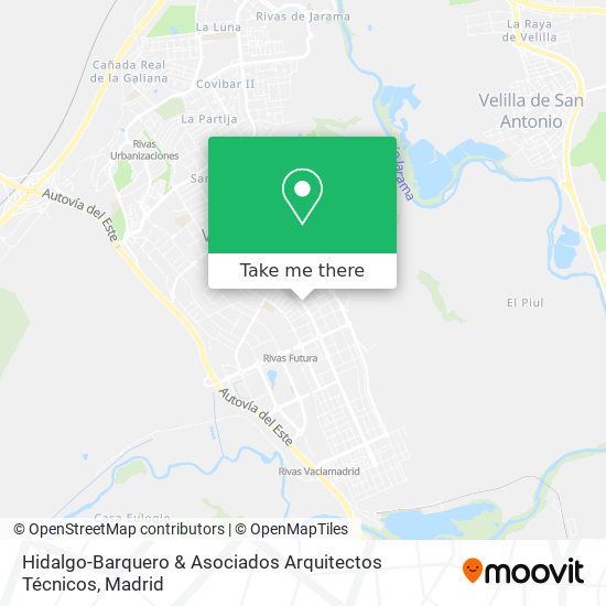 Hidalgo-Barquero & Asociados Arquitectos Técnicos map