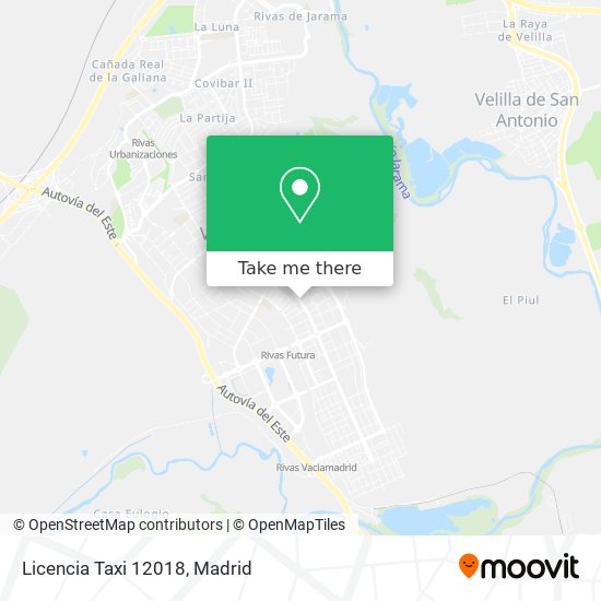 Licencia Taxi 12018 map