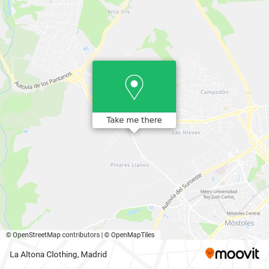 La Altona Clothing map