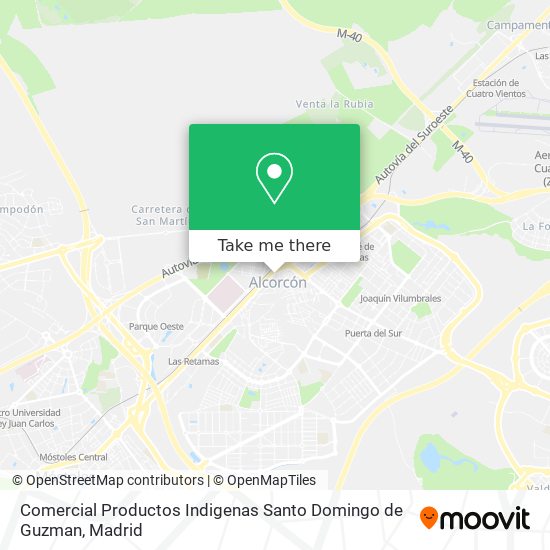 Comercial Productos Indigenas Santo Domingo de Guzman map