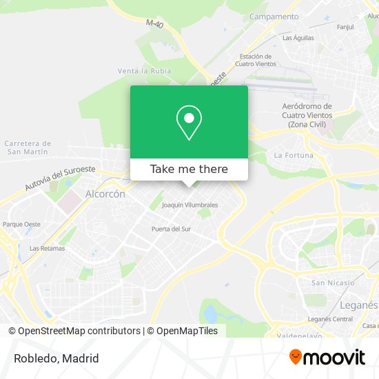 Robledo map