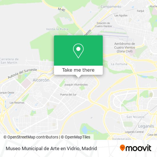 Museo Municipal de Arte en Vidrio map