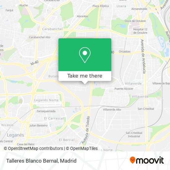 Talleres Blanco Bernal map