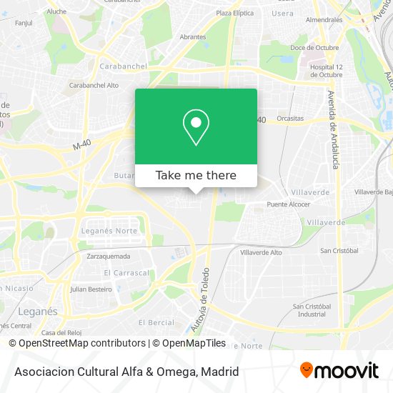 Asociacion Cultural Alfa & Omega map