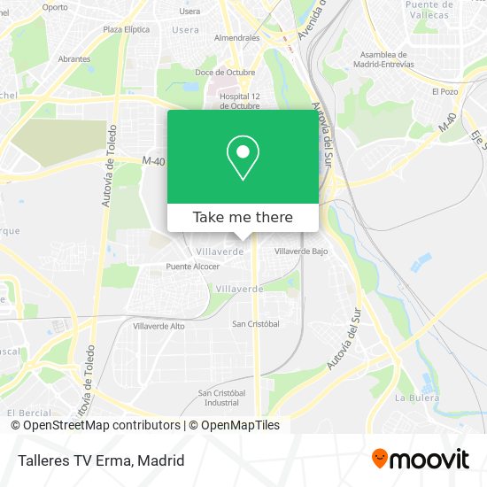 Talleres TV Erma map