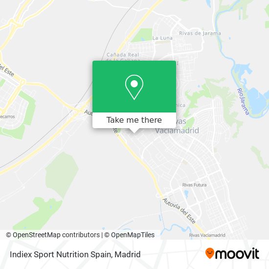 Indiex Sport Nutrition Spain map