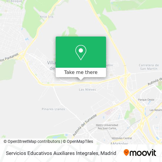 Servicios Educativos Auxiliares Integrales map