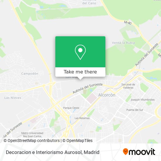 Decoracion e Interiorismo Aurosol map