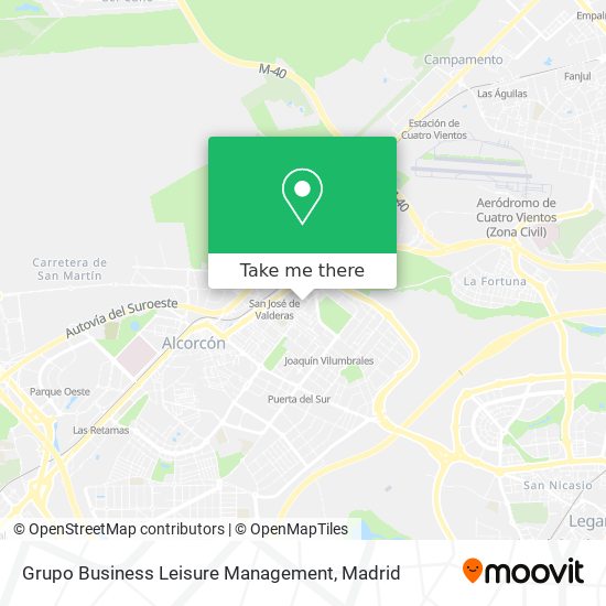 mapa Grupo Business Leisure Management