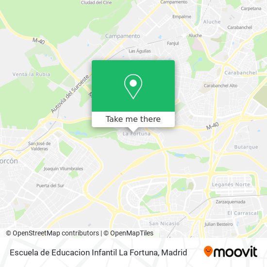 mapa Escuela de Educacion Infantil La Fortuna