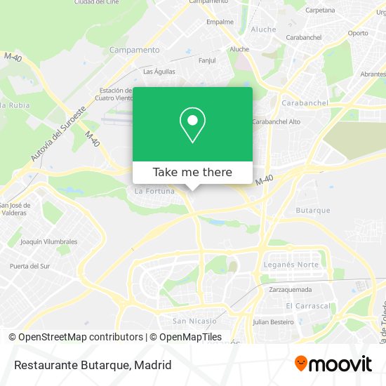 mapa Restaurante Butarque