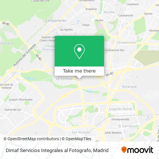 mapa Dimaf Servicios Integrales al Fotografo