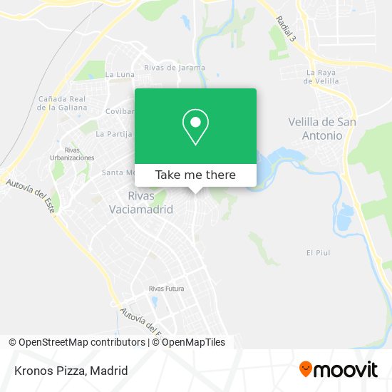 Kronos Pizza map