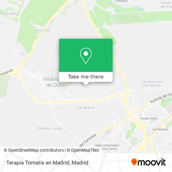 Terapia Tomatis en Madrid map