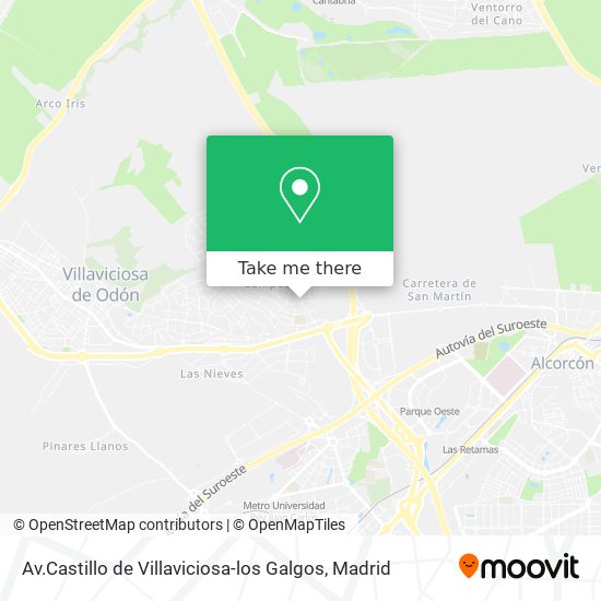 Av.Castillo de Villaviciosa-los Galgos map