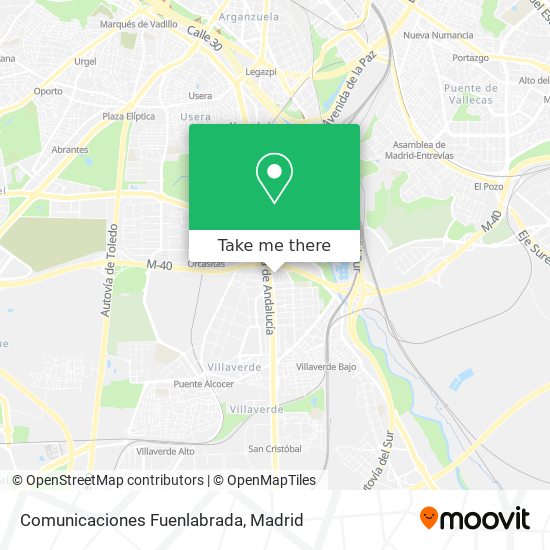 mapa Comunicaciones Fuenlabrada