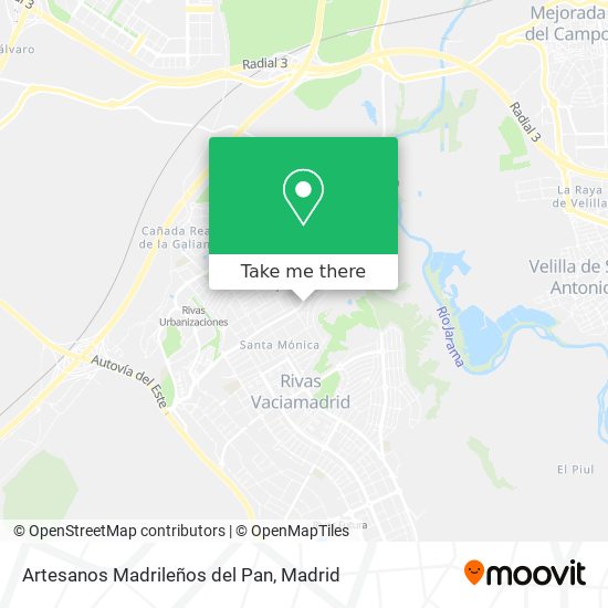Artesanos Madrileños del Pan map