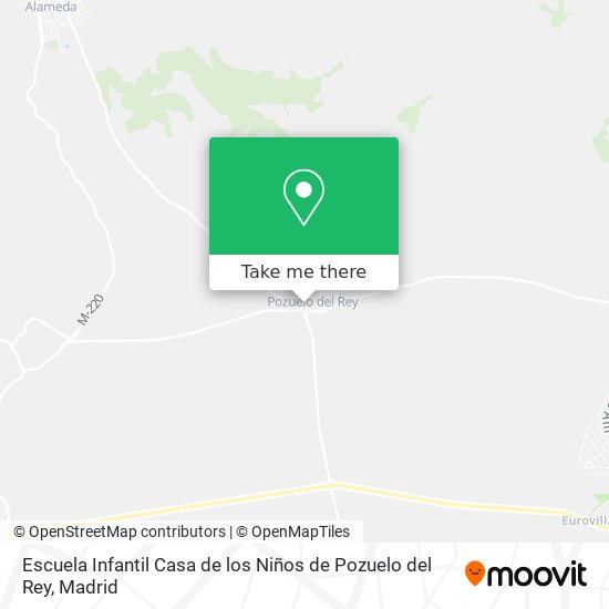 mapa Escuela Infantil Casa de los Niños de Pozuelo del Rey