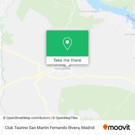 Club Taurino San Martin Fernando Rivera map