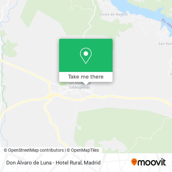 mapa Don Álvaro de Luna - Hotel Rural