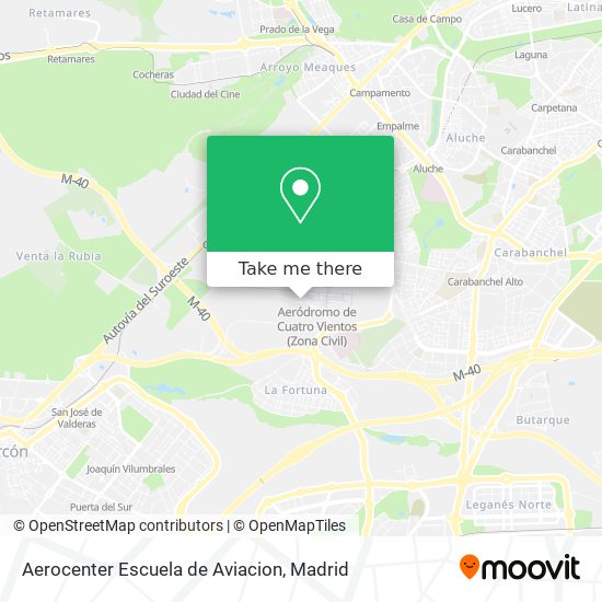 Aerocenter Escuela de Aviacion map