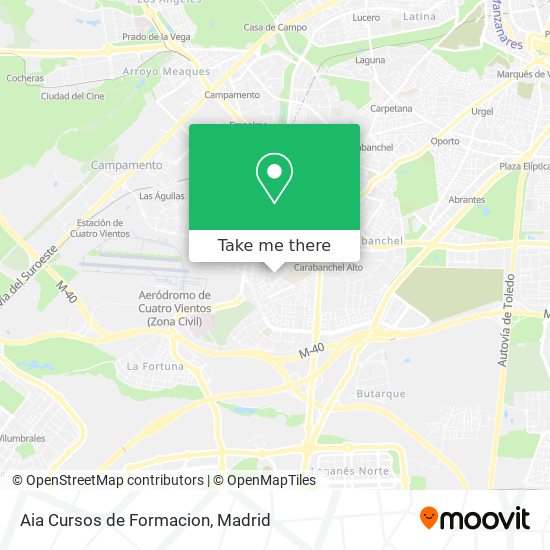 Aia Cursos de Formacion map