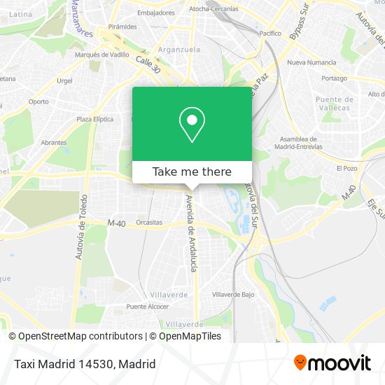 Taxi Madrid 14530 map