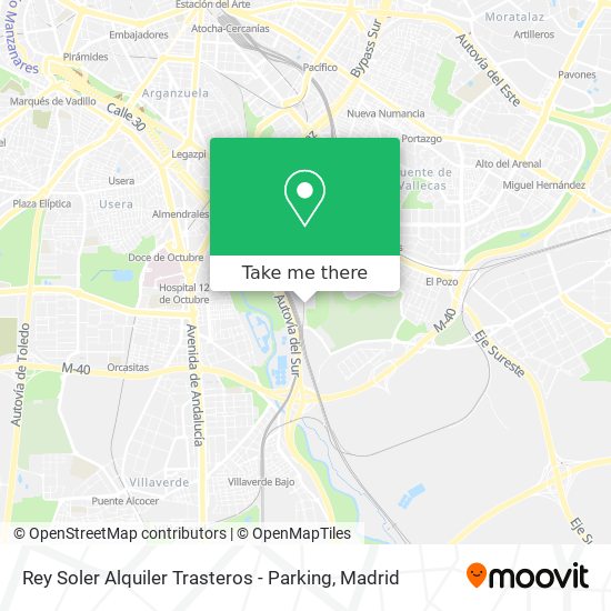 Rey Soler Alquiler Trasteros - Parking map