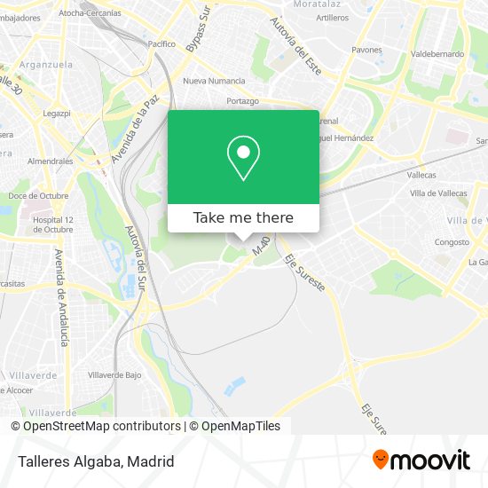 Talleres Algaba map