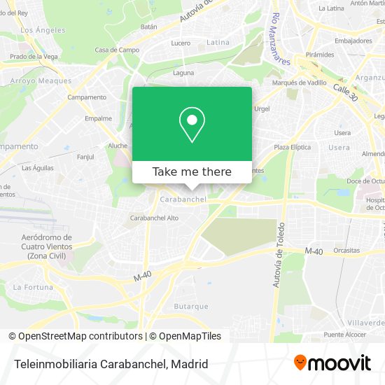 mapa Teleinmobiliaria Carabanchel