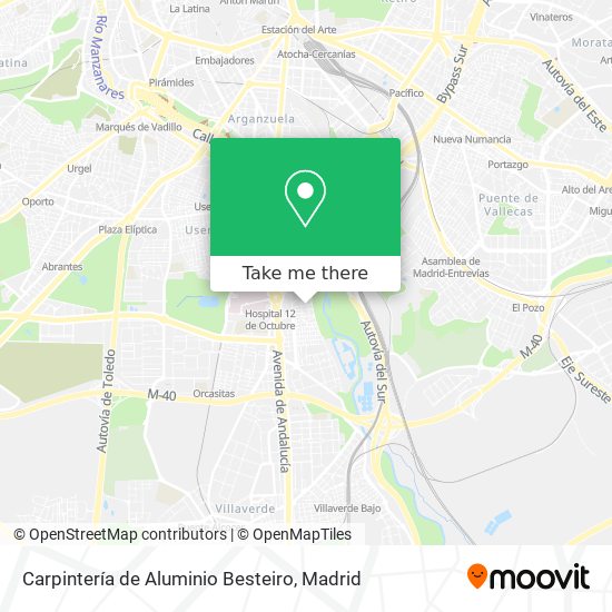Carpintería de Aluminio Besteiro map