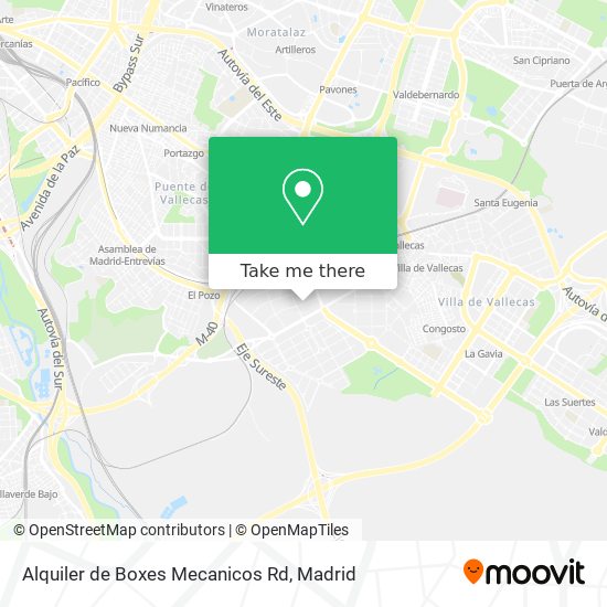 Alquiler de Boxes Mecanicos Rd map