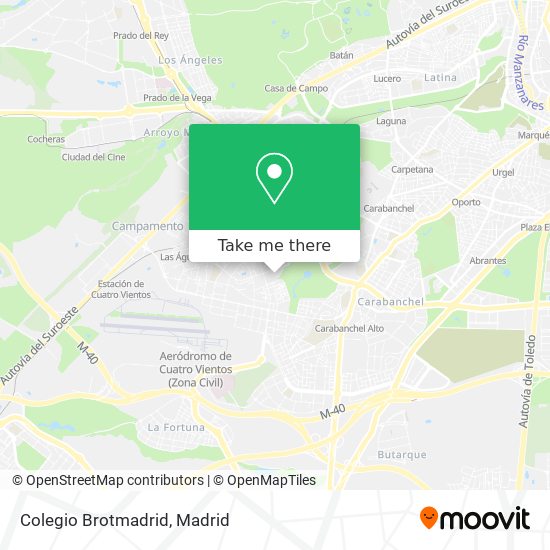 mapa Colegio Brotmadrid