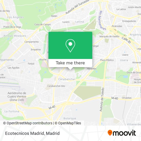 Ecotecnicos Madrid map