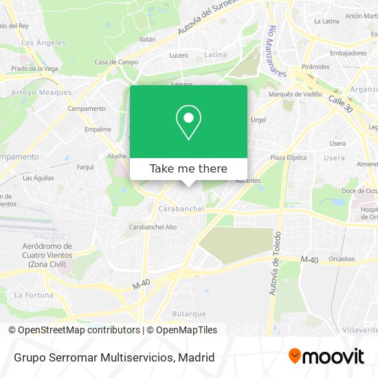 Grupo Serromar Multiservicios map