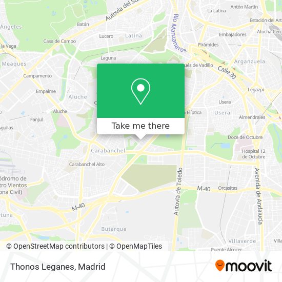 mapa Thonos Leganes