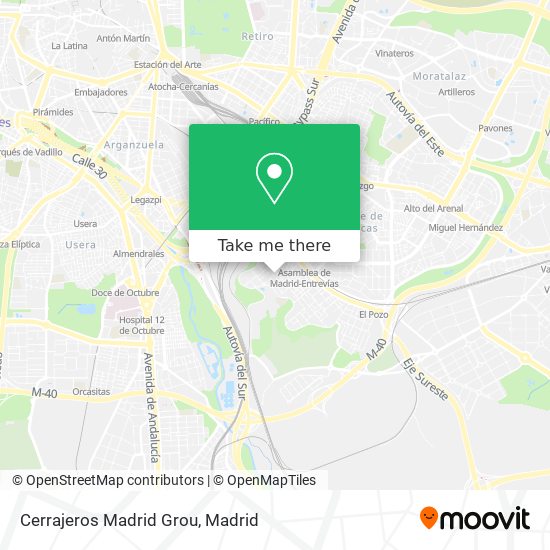 Cerrajeros Madrid Grou map