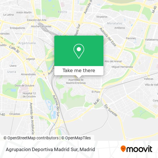 Agrupacion Deportiva Madrid Sur map