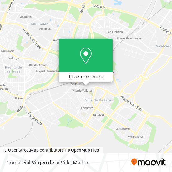 Comercial Virgen de la Villa map