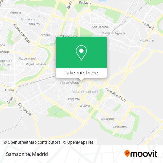 Samsonite map