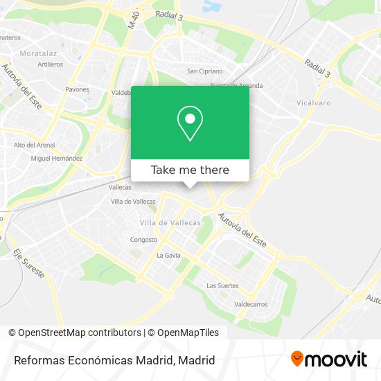 mapa Reformas Económicas Madrid