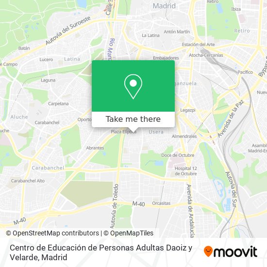 Centro de Educación de Personas Adultas Daoiz y Velarde map