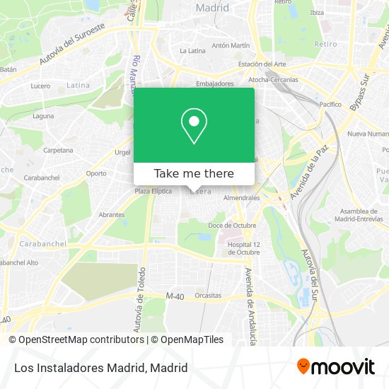 mapa Los Instaladores Madrid