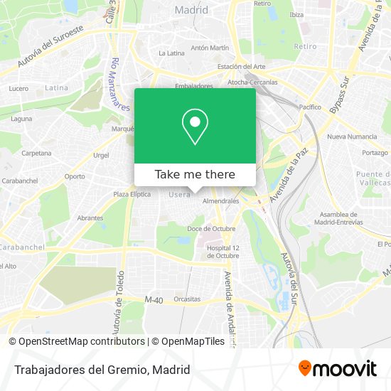 Trabajadores del Gremio map