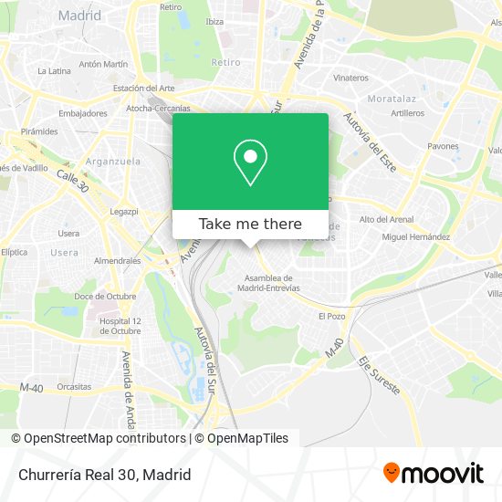 Churrería Real 30 map