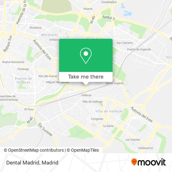 Dental Madrid map