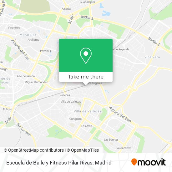 mapa Escuela de Baile y Fitness Pilar Rivas