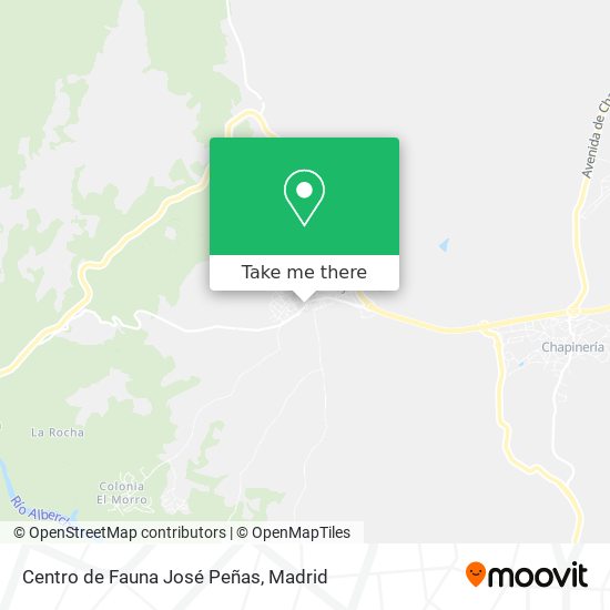 mapa Centro de Fauna José Peñas