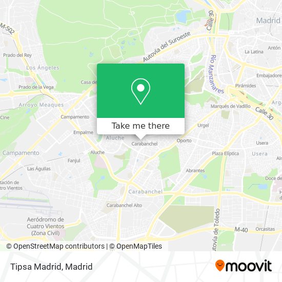 mapa Tipsa Madrid