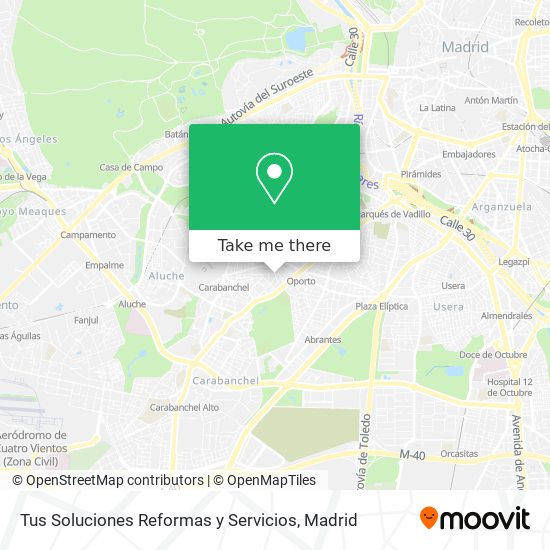 Tus Soluciones Reformas y Servicios map